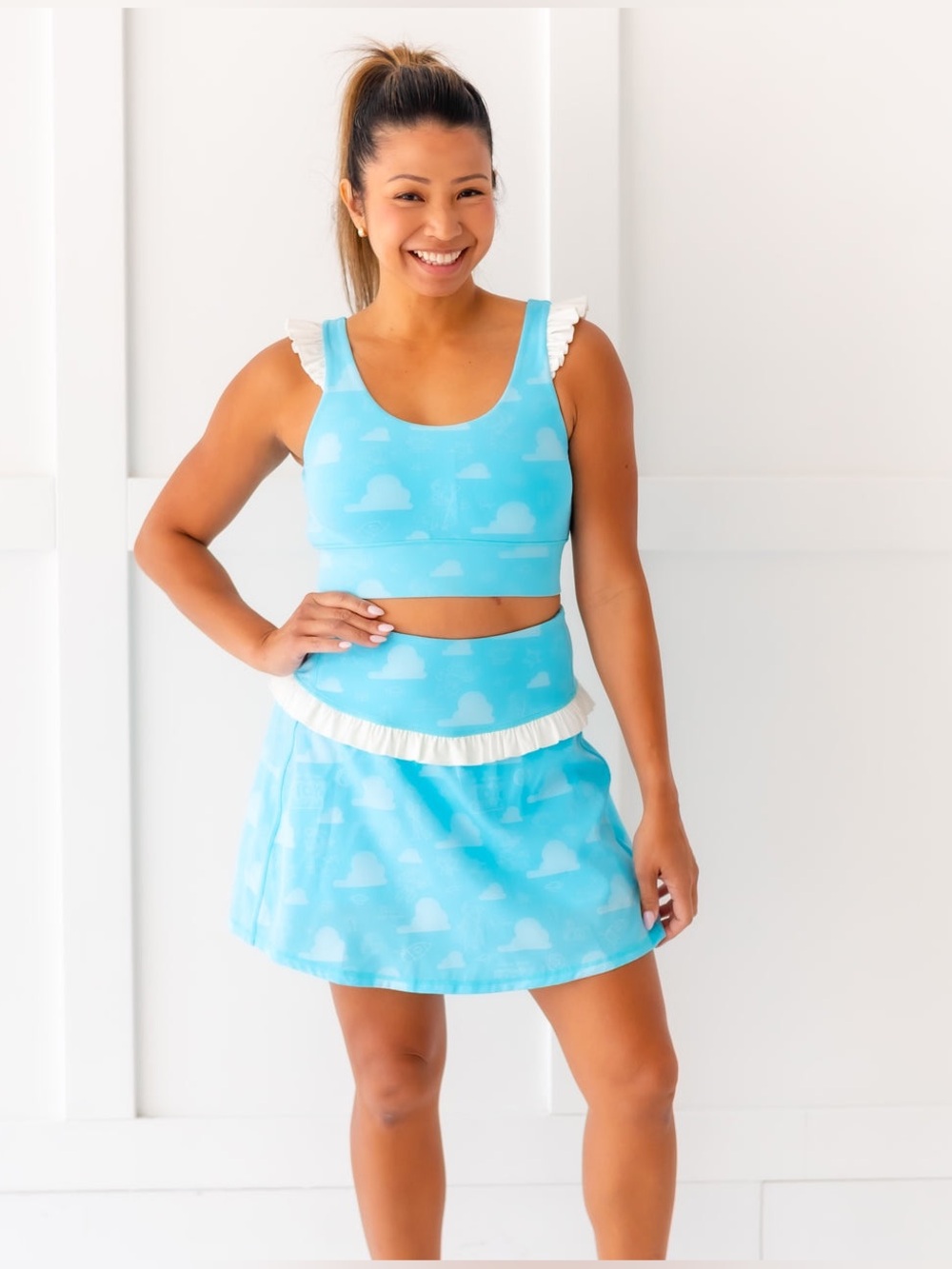 *New* Crowned Athletics Pixar Toy Story Andy's Room Women's Athletic Skort, Med